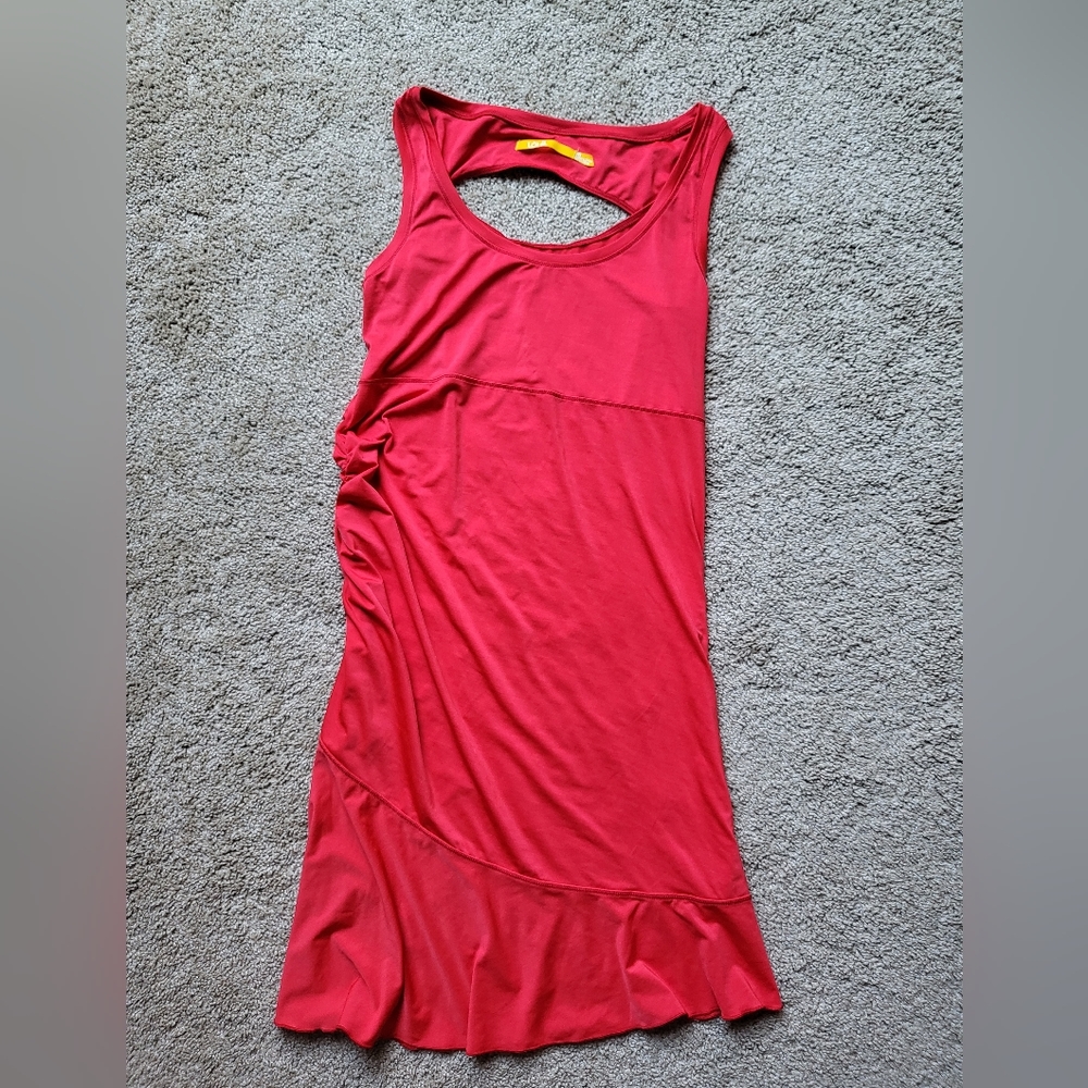 Red pink dress